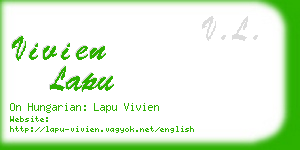 vivien lapu business card